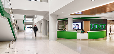 photo of the information desk located on the second floor of the University Union.